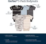 Gerber baby-boys 5-pack Short Sleeve Variety Onesies Bodysuits - Image 6